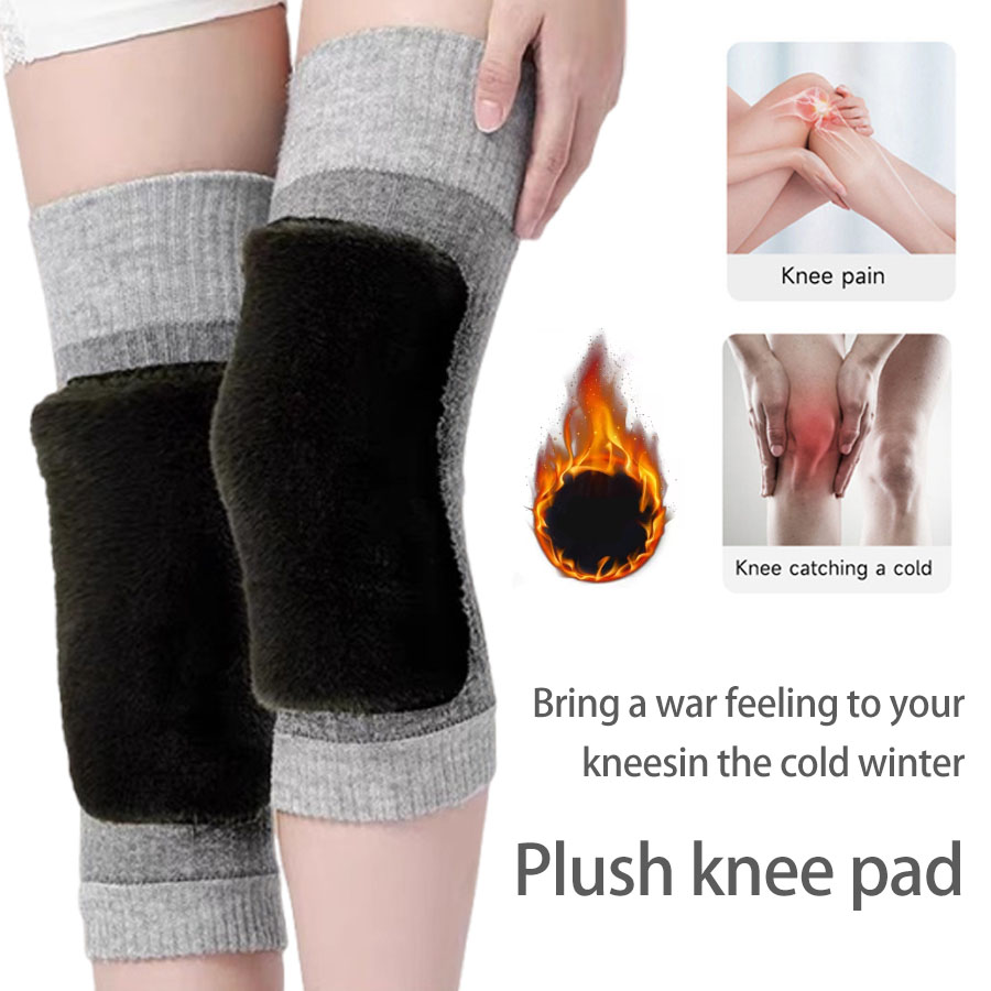 Knee Sleeve Pair - 겨울 양모 무릎 받침대 패드 여자를위한