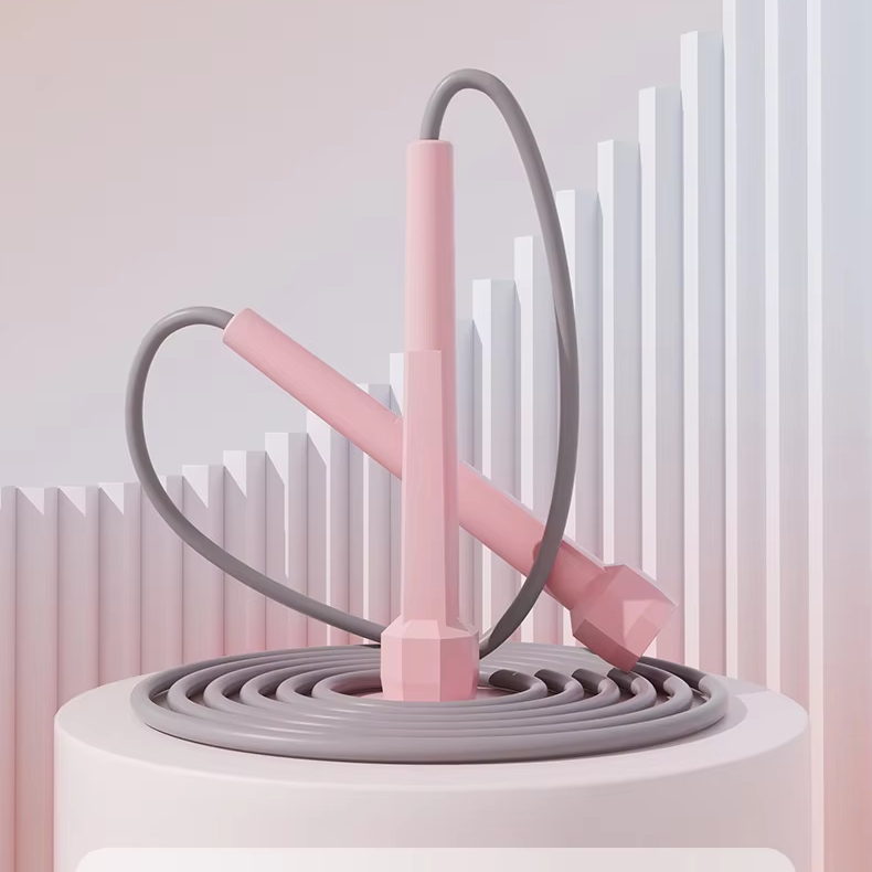 Skipping Rope Pvc - 맞춤형 로고 플라스틱 손잡이 줄넘기 가벼운