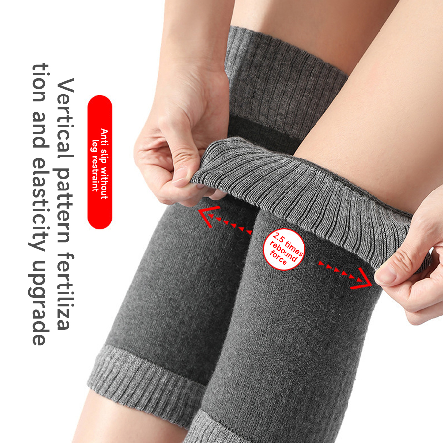 겨울 양모 무릎 받침대 패드 여자를위한 따뜻한 무릎 남 - Knee Sleeve Pair 리뷰 및 가격