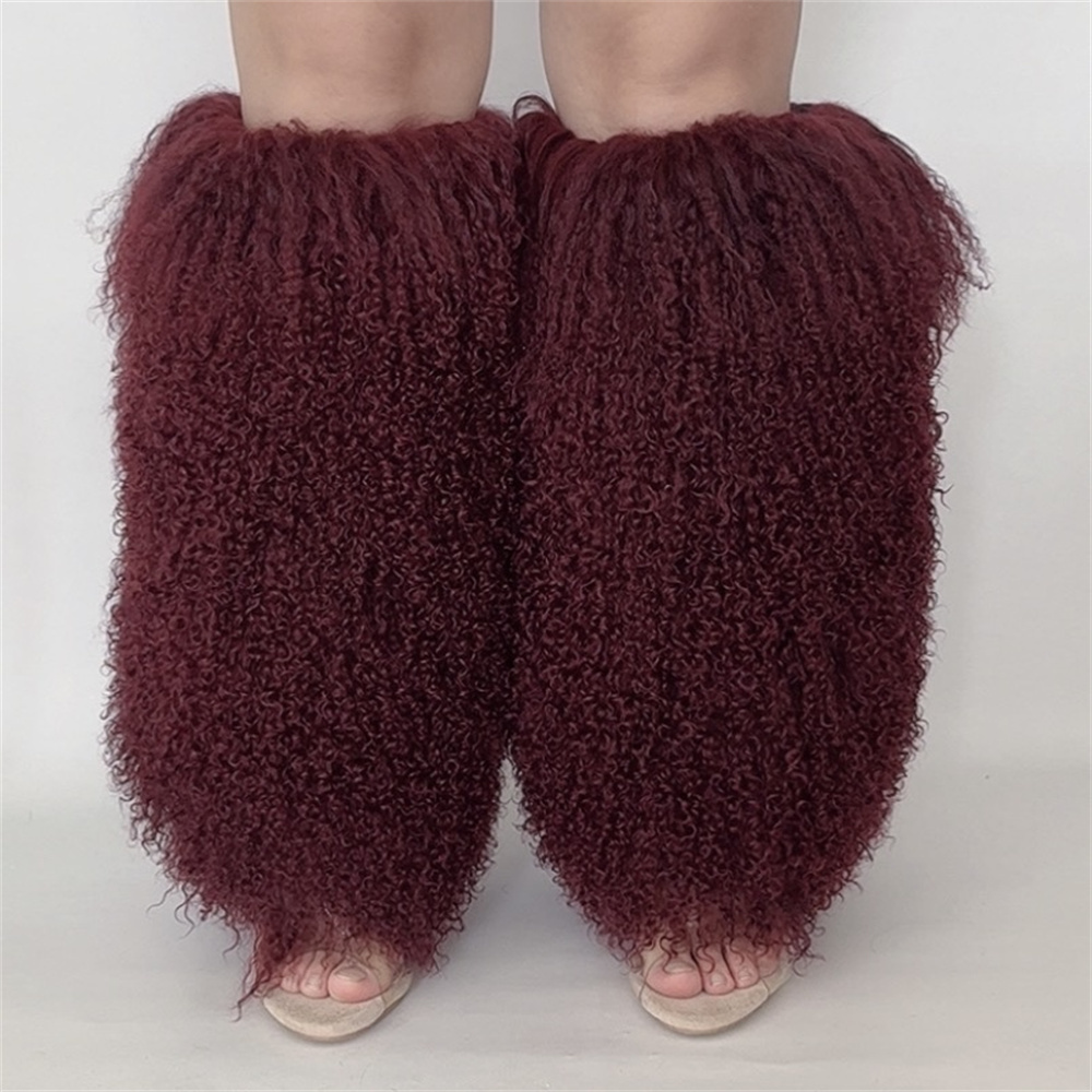 여성 스파이스 걸 리얼 몽골리안 퍼 레그 워머 여성 겨 - Knee Sleeve Pair 리뷰 및 가격